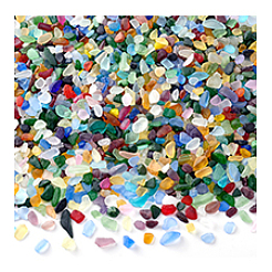 450 г матовых стеклянных бусин&nbsp;FGLA-PH0001-12