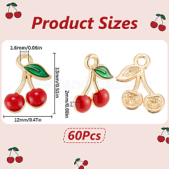 Подвески из эмали из сплава 60 шт.&nbsp;ENAM-SC0005-76