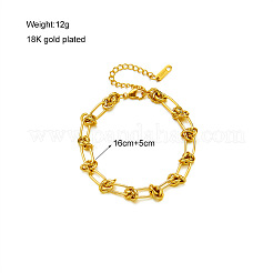 Браслеты и ожерелья из нержавеющей стали с цепочкой с узлом и шипами&nbsp;WGD3F87-03