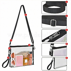 Borse a tracolla in pvc trasparente impermeabile&nbsp;AJEW-WH20115-05C