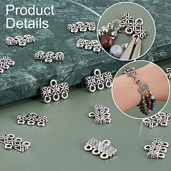 80 шт. люстра из цинкового сплава в тибетском стиле&nbsp;FIND-PH0023-04AS