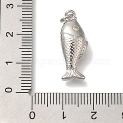 Porte micro ouvrent pendentifs zircone cubique en laiton de placage&nbsp;KK-I720-66P