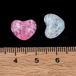 Perles en acrylique transparentes craquelées&nbsp;AC-CBA4496-09