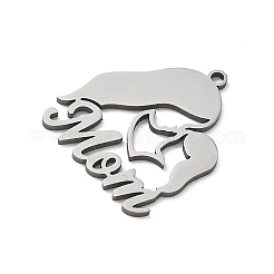 Muttertag 304 Edelstahlanhänger&nbsp;STAS-E525-03B-P
