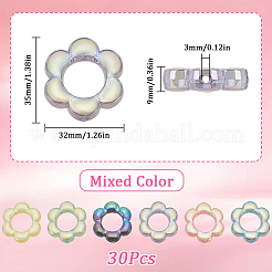 30шт прозрачный акрил с эмалевыми бусинами&nbsp;MACR-SP0001-04