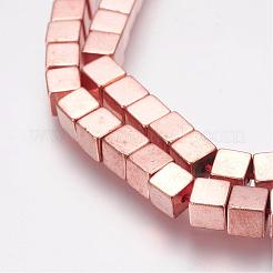 Non magnetici fili di perline di ematite sintetico&nbsp;G-G652-14