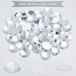 60 Stück facettierte Acryl-Cabochons&nbsp;OACR-FG0001-06