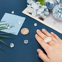 Компоненты открытого кольца-манжеты с треугольниками из стерлингового серебра с родиевым покрытием&nbsp;STER-BC0002-33