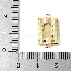 Латунный паве натуральный белый ракушка религиозные соединители подвески&nbsp;KK-S522-04B-G