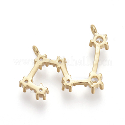 Латунные микро проложить кубического циркония подвески&nbsp;X-ZIRC-F099-20G-12