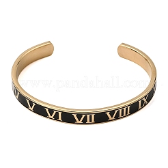 Bracelets manchettes ouvertes en acier inoxydable 304&nbsp;SA-CBAC920-14G
