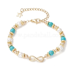 Infinity 304 Edelstahl-Gliederarmbänder&nbsp;BJEW-JB12799-02