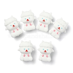 6 шт. фокусные бусины из пищевого силикона для овечьей кожи&nbsp;SIL-YW0002-12