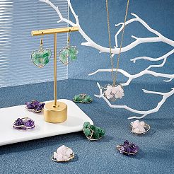 12шт 3 стиля подвески из натуральных драгоценных камней&nbsp;FIND-FH0004-67