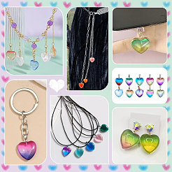 40 pièces 10 couleurs pendentifs au chalumeau faits à la main&nbsp;LAMP-PH0001-54