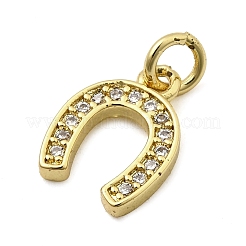 Pendentifs avec zircon cubiques à micro-pavés en laiton&nbsp;X-KK-I360-085G
