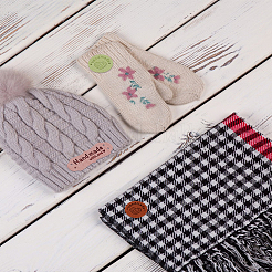 28 шт. 14 стиля этикеток из микрофибры и кожи&nbsp;DIY-LP0002-07