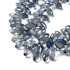 Непрозрачные сплошной цвет стеклянной бусины пряди&nbsp;GLAA-D022-05