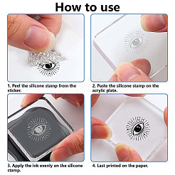 Пластиковые штампы&nbsp;DIY-WH20018-0233