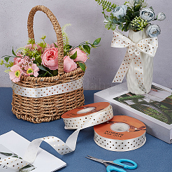 Polyesterband mit Goldprägung und Polka Dot-Aufdruck&nbsp;OCOR-CY0003-70
