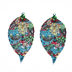 Pendentifs de grande taille en acier inoxydable 430&nbsp;STAS-T061-15-D04