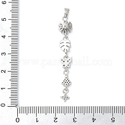 Латунные микропаве прозрачные подвески с фианитом&nbsp;LS-KK-D101-01B-P