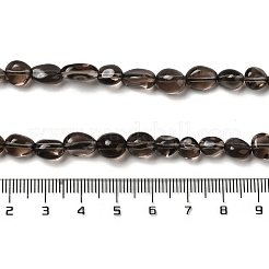 Chapelets de perles d'obsidienne de glace naturelle&nbsp;X-G-P497-01A-15