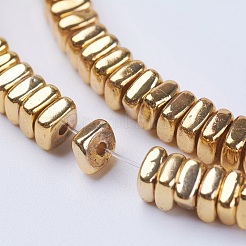 Chapelets de perles en hématite synthétique sans magnétiques&nbsp;G-F553-05D-G