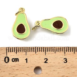 Obst-Anhänger aus Messing und Emaille&nbsp;LS-KK-M324-04C-G