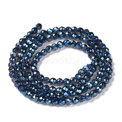 Placcare trasparente perle di vetro fili&nbsp;LS-GLAA-H021-01B-FR05