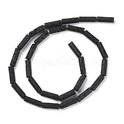 Бусы из натуральной лавы G-M401-C01