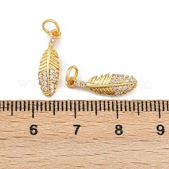 Ottone micro spianare pendenti zirconi&nbsp;KK-H093-01G