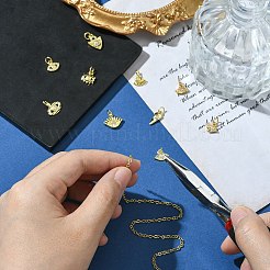 10 шт. 10 стиля подвески с глазом из латуни с микропаве из кубического циркония&nbsp;KK-CJ0002-51