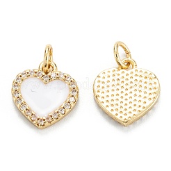 Латунные микропаве прозрачные подвески с фианитом&nbsp;ZIRC-M115-43G-B