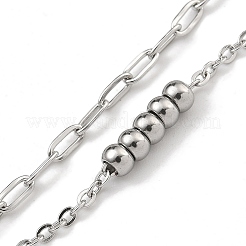 Bracelets à chaînes multibrins en acier inoxydable 304&nbsp;BJEW-H618-19P