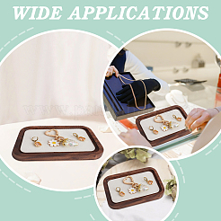 Walnuss mit Schmuckplättchen aus Samt für Halskette&nbsp;ODIS-WH0038-184A-01