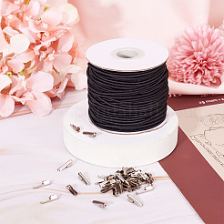 Круглый эластичный шнур и железные зубцы&nbsp;DIY-TA0004-04B