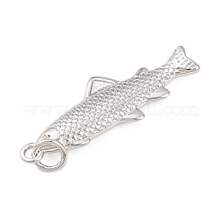 Латунные микропаве прозрачные подвески с фианитом&nbsp;KK-G544-02P-04