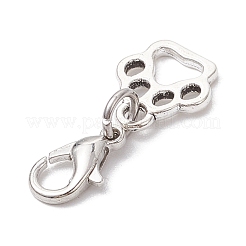 10 шт. подвеска в виде отпечатка собачьей лапы в тибетском стиле из сплава&nbsp;HJEW-JM02575