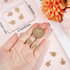 10шт латунные микропаве прозрачные кубические циркониевые подвески&nbsp;ZIRC-BBC0001-87