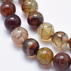 Природных вены драконов агат бисер нитей&nbsp;G-K256-62-10mm