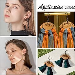 20 шт. 5 стиля полых деревянных подвесок&nbsp;WOOD-CA0001-54