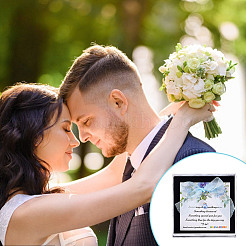 Круглый стеклянный жемчуг свадебный букет кулон украшение&nbsp;HJEW-GO00081-03