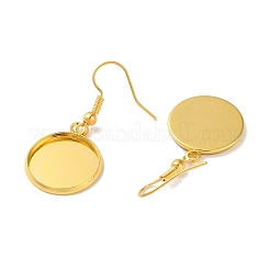Ganci per orecchini in ferro per placcatura a cremagliera&nbsp;EJEW-D091-01D-G