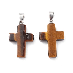 Природных тигровый глаз подвески&nbsp;LS-G-PW0006-02P-13