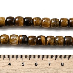 Природных тигровый глаз бисер нитей&nbsp;LS-G-A275-C01-7x8mm-AB