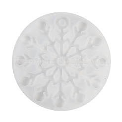 Moules à pendentif en silicone pour flocon de neige de Noël&nbsp;DIY-A054-01E