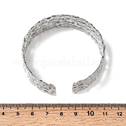Bracciali rigidi in acciaio inossidabile 304 martellato&nbsp;BJEW-H635-03P