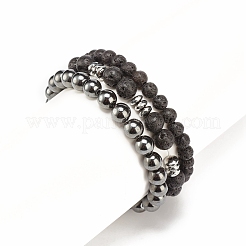 Set di braccialetti con perline mala stile 3 pz 3&nbsp;BJEW-JB08314