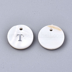 Pendentifs de coquillages d'eau douce naturelle&nbsp;SHEL-Q018-01A-T-P